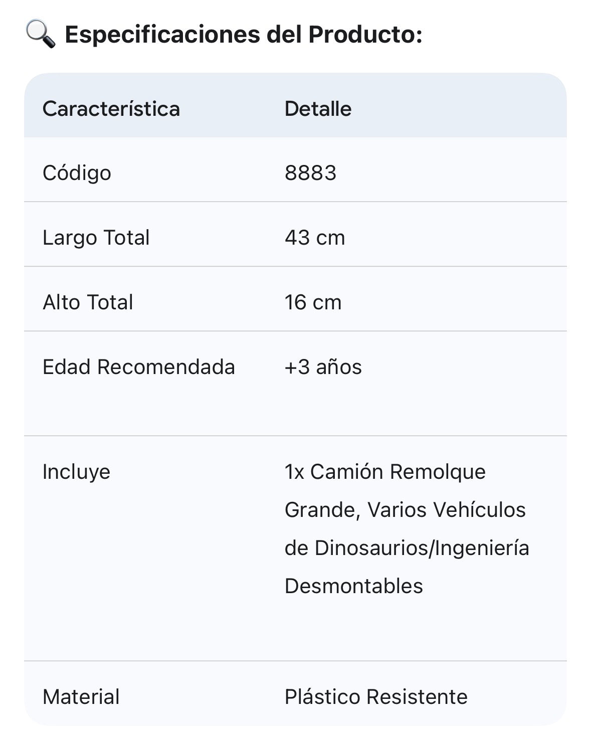 Mega camión dinosaurios