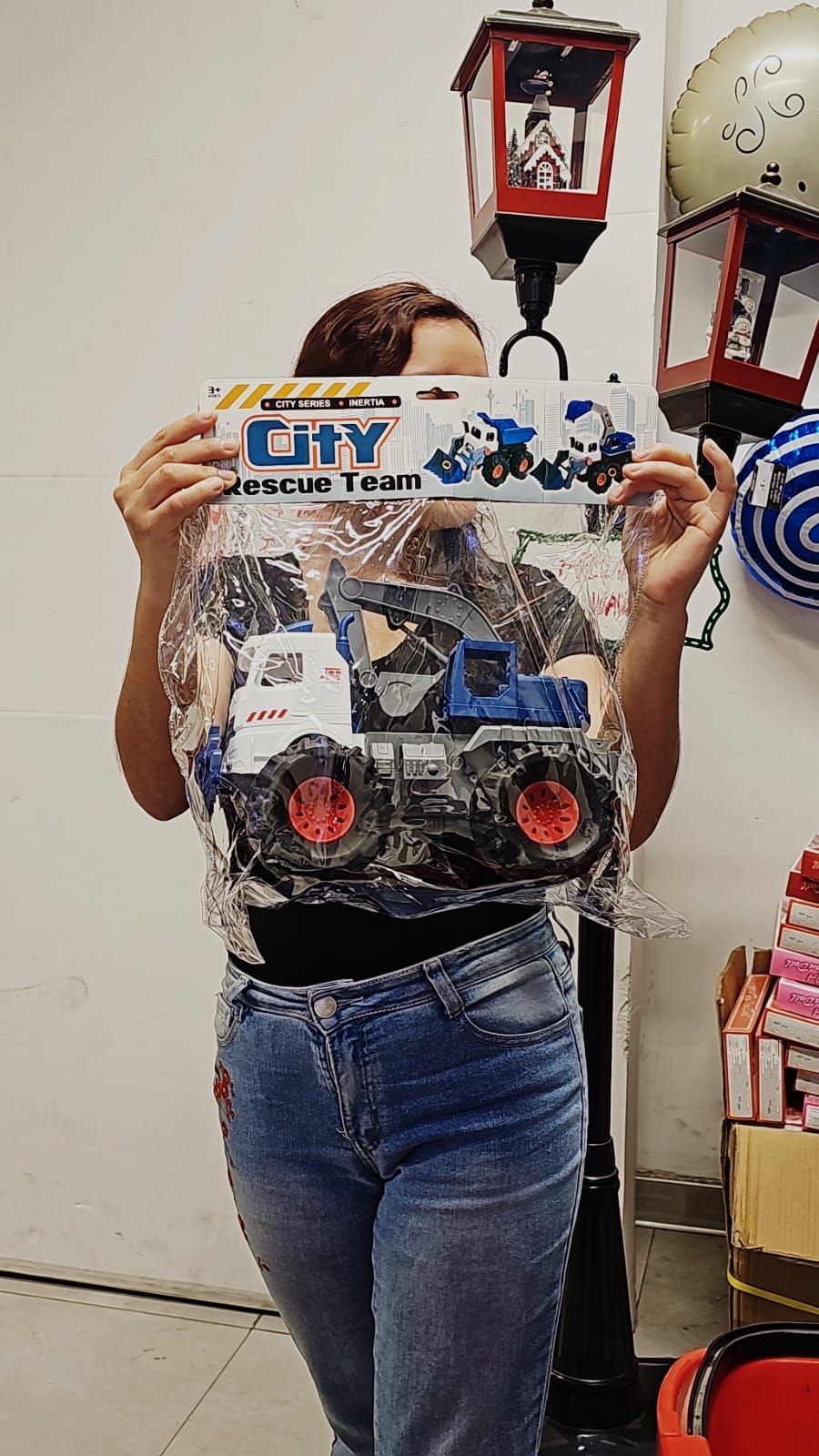 Camión de Rescate "City Series" con Acción de Inercia - Ruedas Gigantes