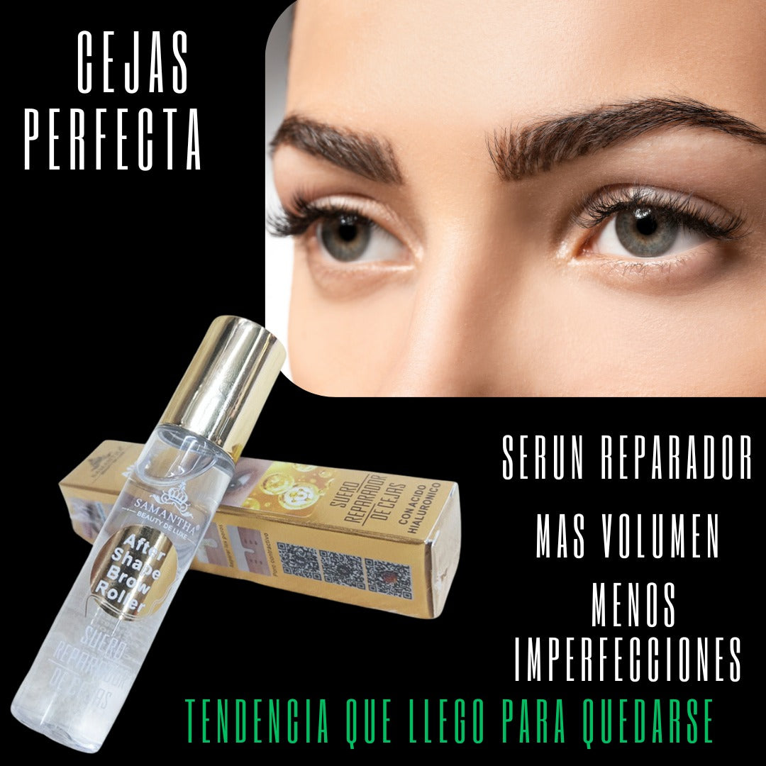 Suero Reparador y Calmante para Cejas (After Shape Brow Roller) con Ácido Hialurónico
