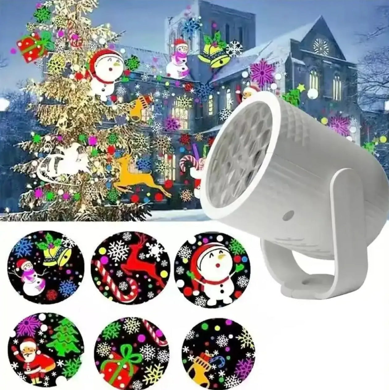 Mini proyector navideño
