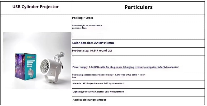 Mini proyector navideño