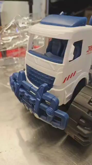 Camión de Rescate "City Series" con Acción de Inercia - Ruedas Gigantes